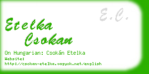etelka csokan business card